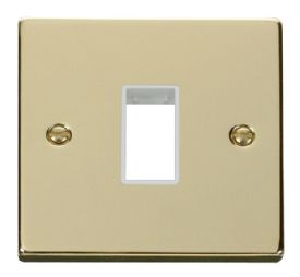 VPBR401WH  Deco Victorian 1 Gang Plate Single Aperture